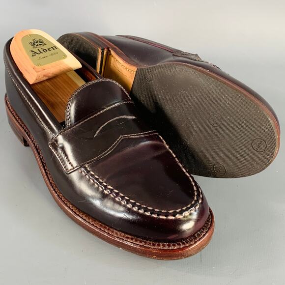 ALDEN Size 6.5 D6207 Color 8 Horween Cordovan Leather Penny Loafers main image 4